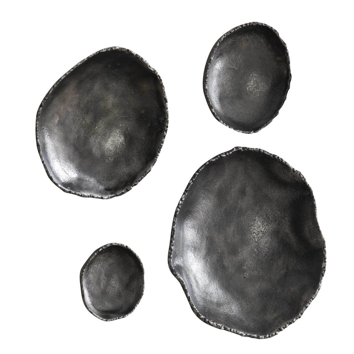 UTTERMOST LUCKY COINS METAL WALL DECOR NICKEL S/4 04344