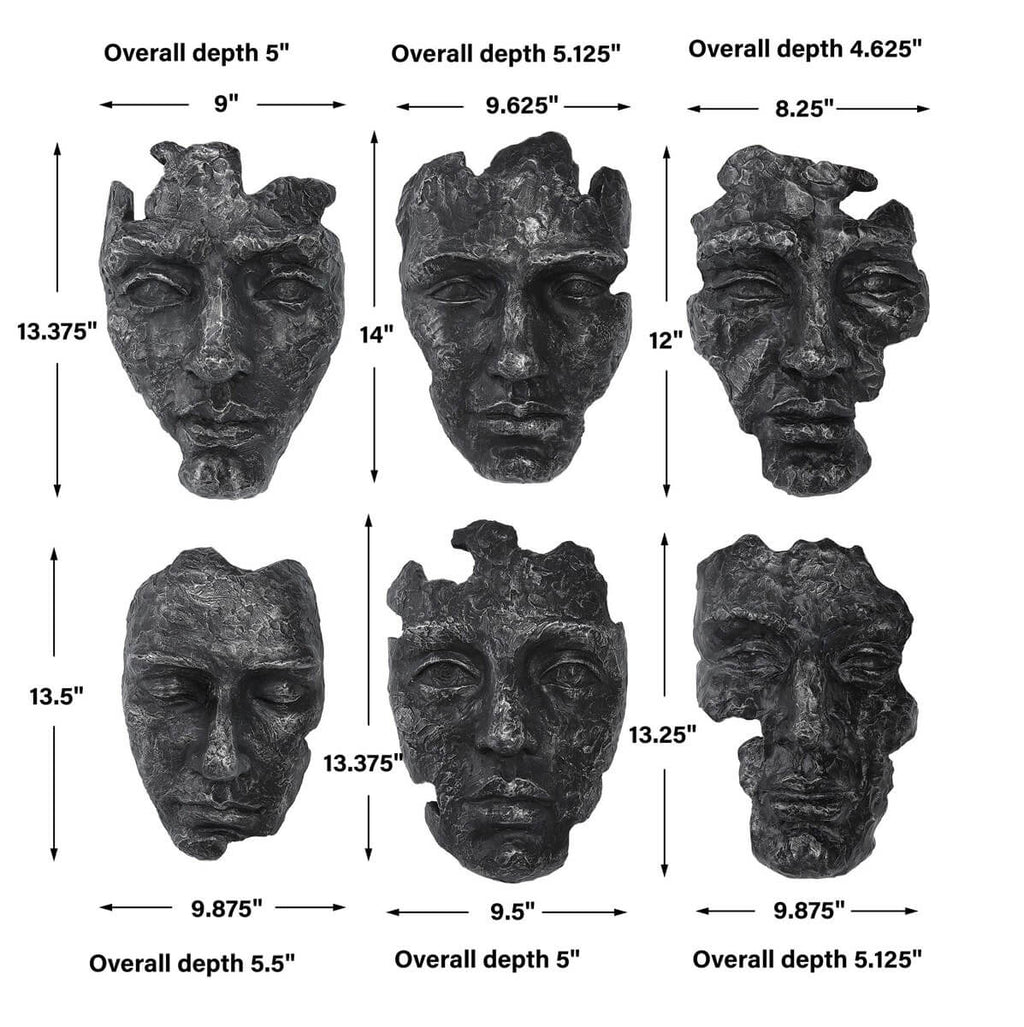 UTTERMOST SELF-PORTRAIT WALL DECOR GRAY  04350