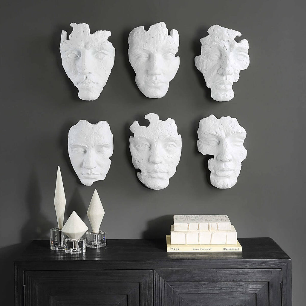 UTTERMOST SELF-PORTRAIT WALL DECOR WHITE 04358