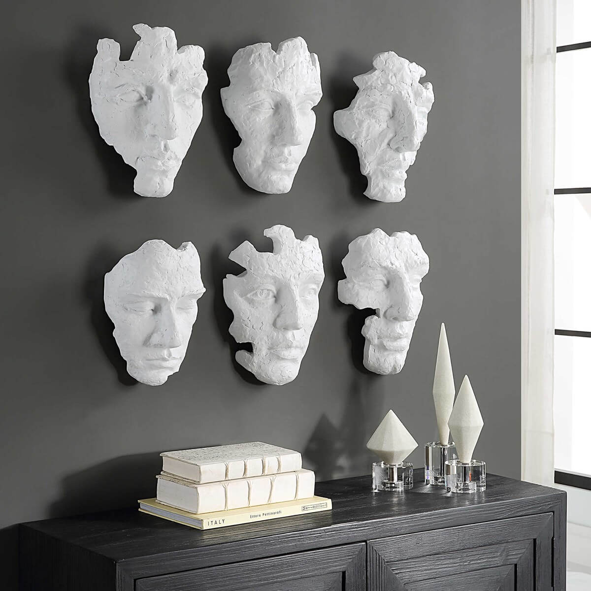 UTTERMOST SELF-PORTRAIT WALL DECOR WHITE 04358