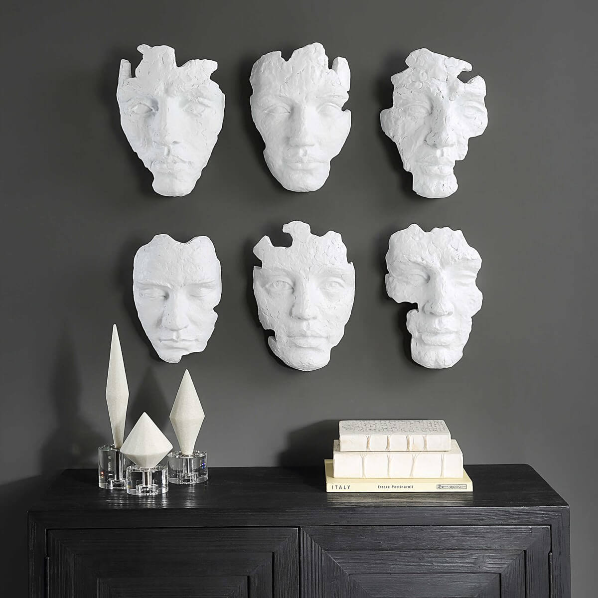UTTERMOST SELF-PORTRAIT WALL DECOR WHITE 04358