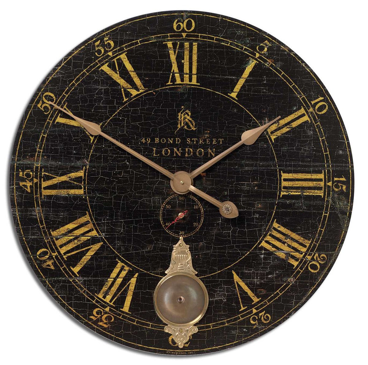 UTTERMOST BOND STREET 30" WALL CLOCK 06030