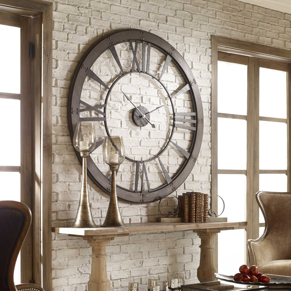 UTTERMOST RONAN LARGE WALL CLOCK 06084