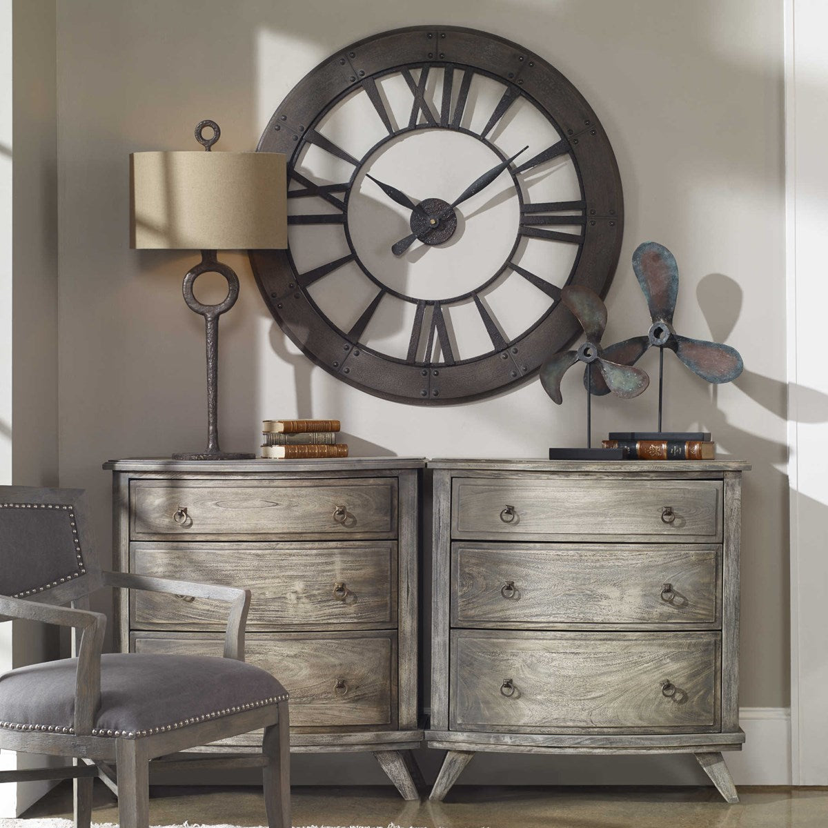 UTTERMOST RONAN WALL CLOCK 06085