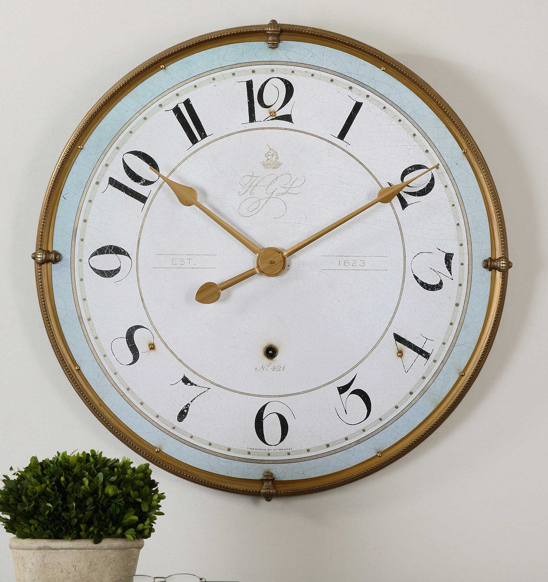 UTTERMOST TORRIANA WALL CLOCK 06091