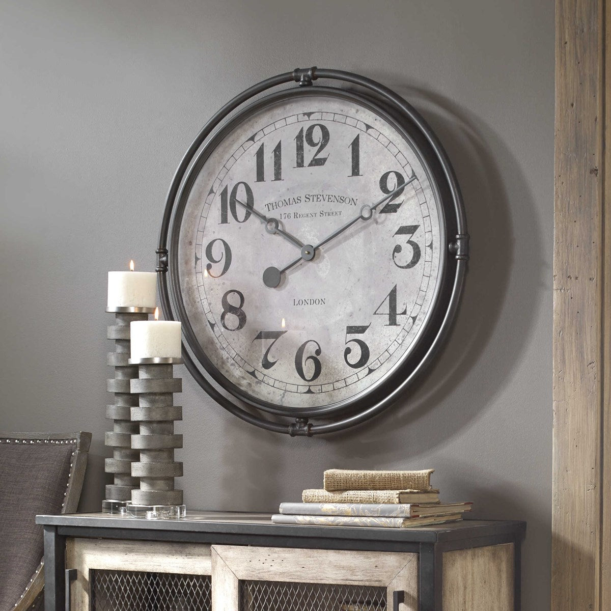 UTTERMOST NAKUL WALL CLOCK 06449