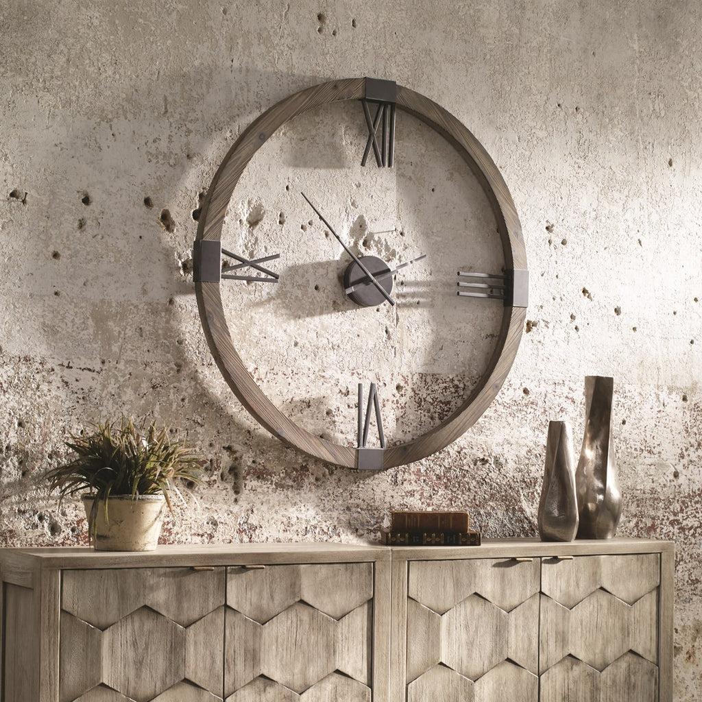 UTTERMOST MARCELO WALL CLOCK 06454