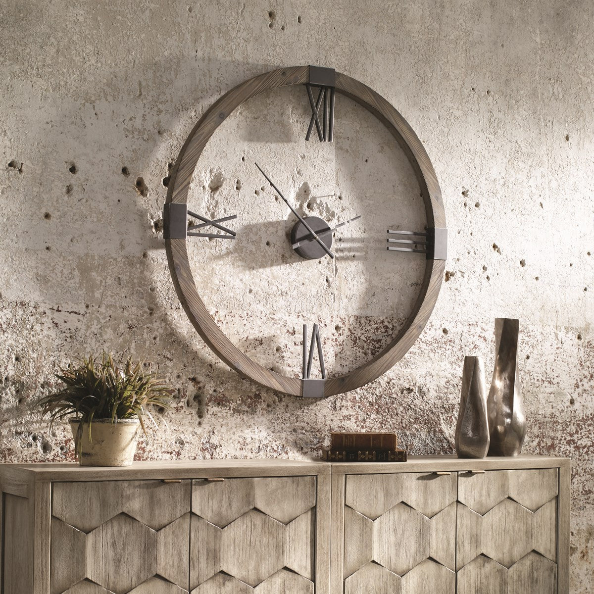 UTTERMOST MARCELO WALL CLOCK 06454