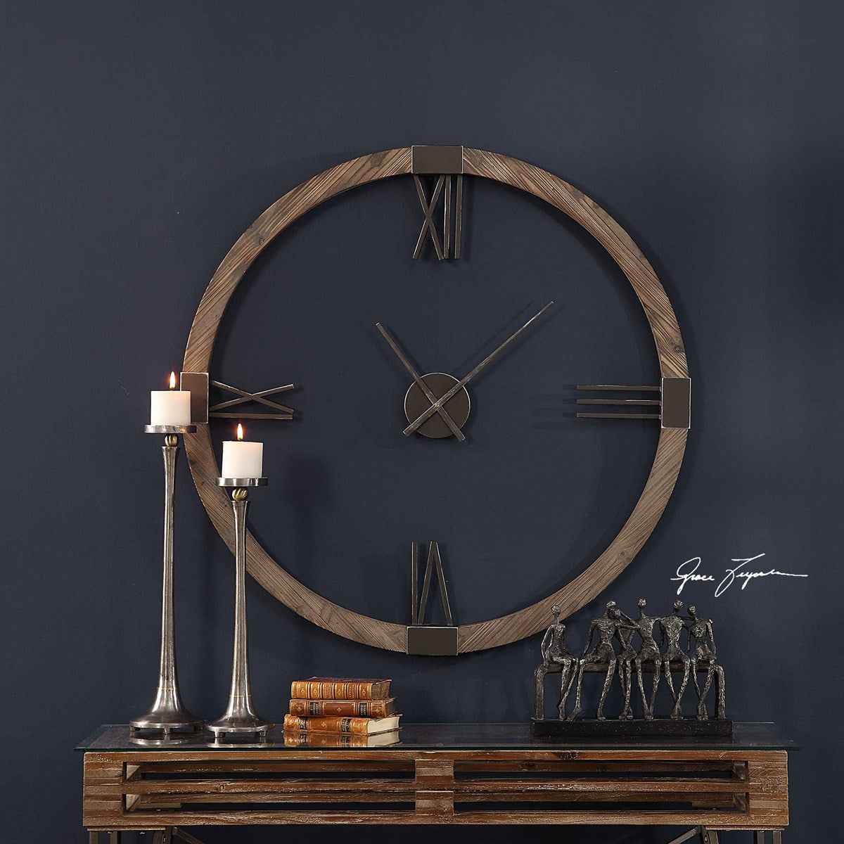 UTTERMOST MARCELO WALL CLOCK 06454
