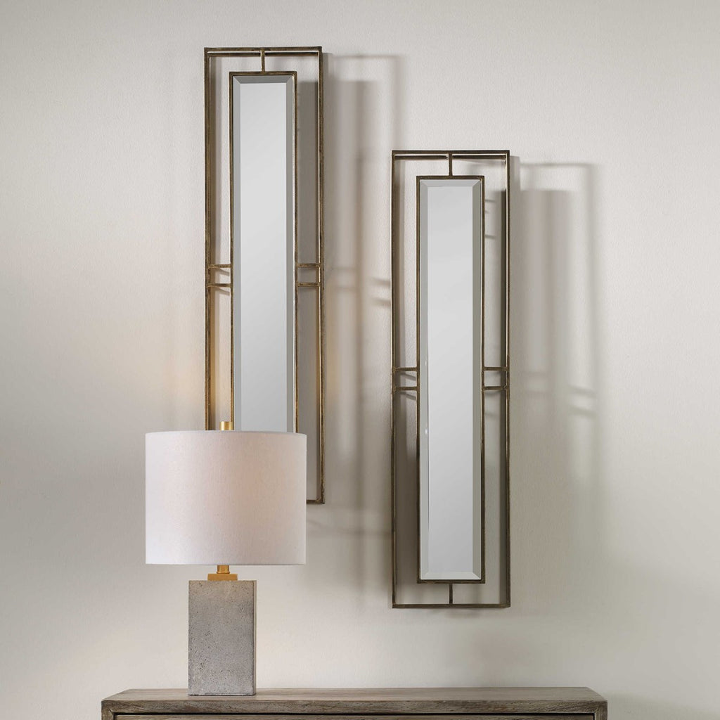 Uttermost Rutledge Gold Mirrors S/2 07082