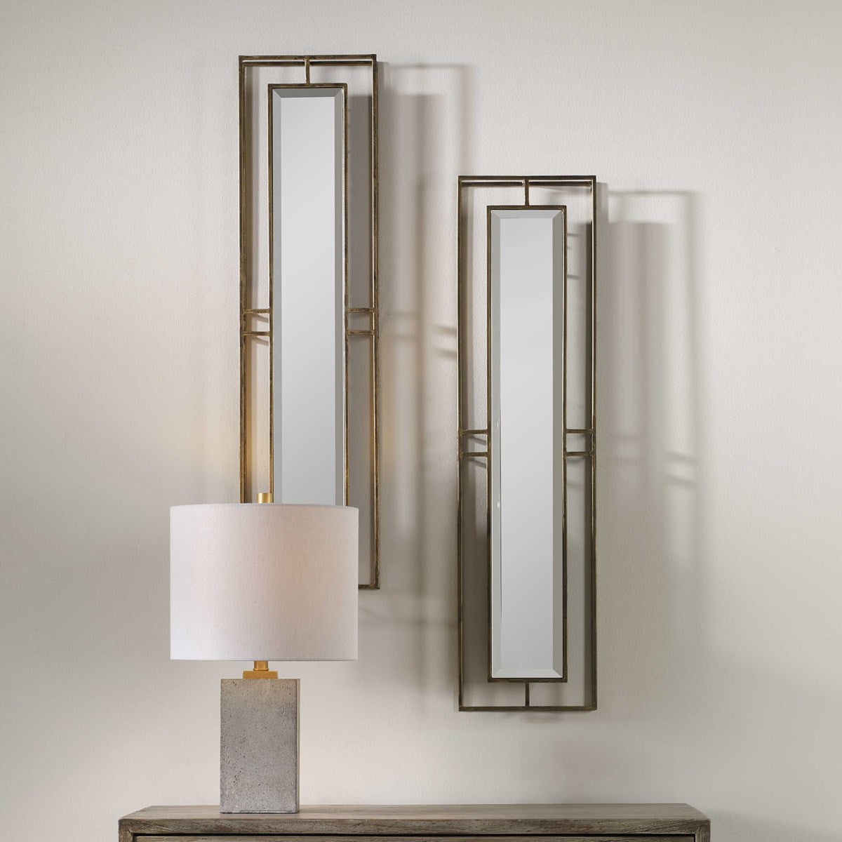 Uttermost Rutledge Gold Mirrors S/2 07082