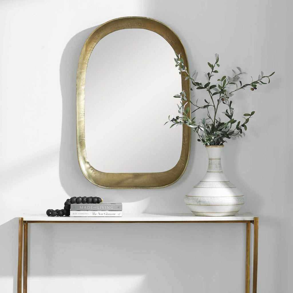 UTTERMOST BRADANO ARCH MIRROR BRASS 07086