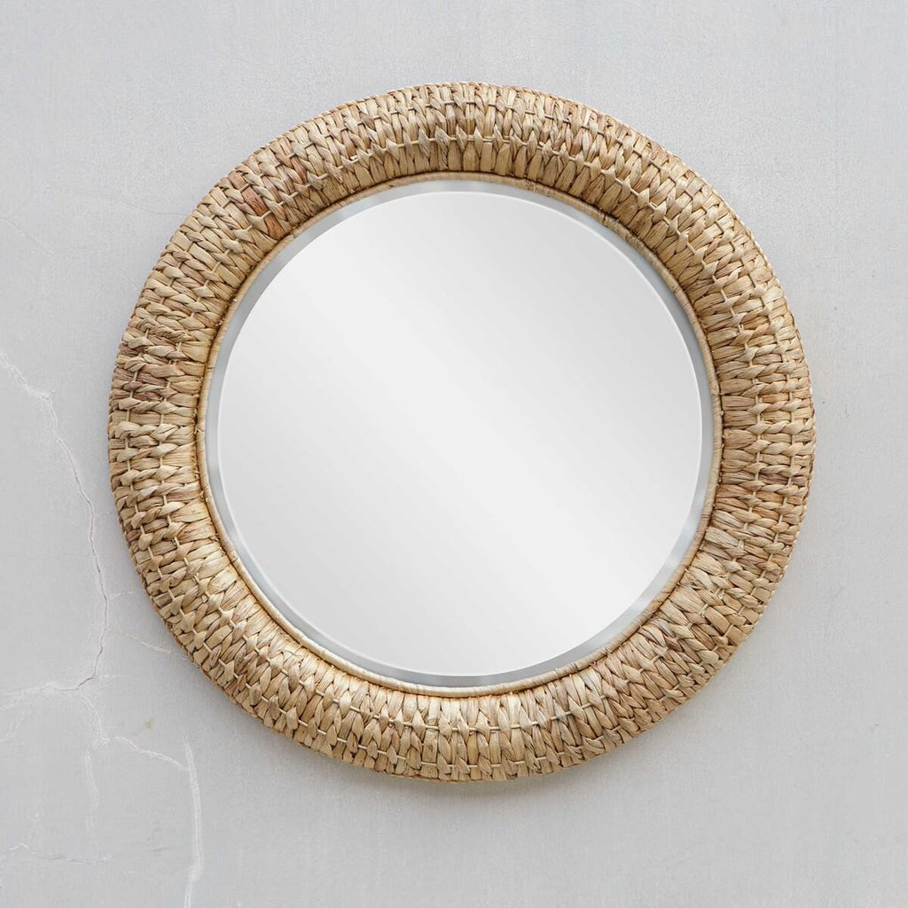 UTTERMOST TWISTED SEAGRASS ROUND MIRROR 08179