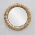 UTTERMOST TWISTED SEAGRASS ROUND MIRROR 08179