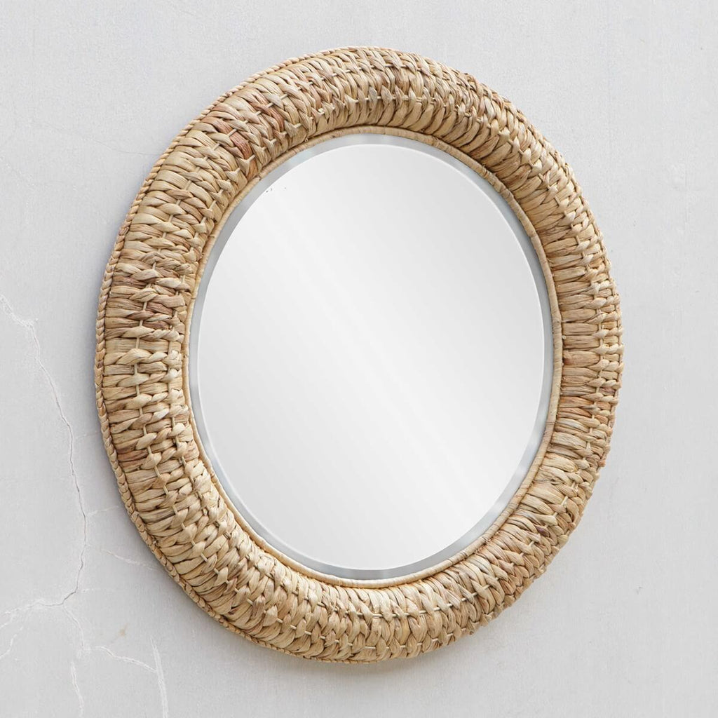 UTTERMOST TWISTED SEAGRASS ROUND MIRROR 08179