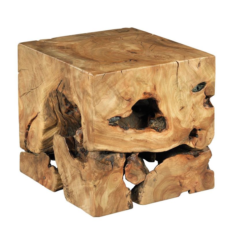 HAMMARY SQUARE ROOT TABLE WITH GLASS TOP 090-1015R