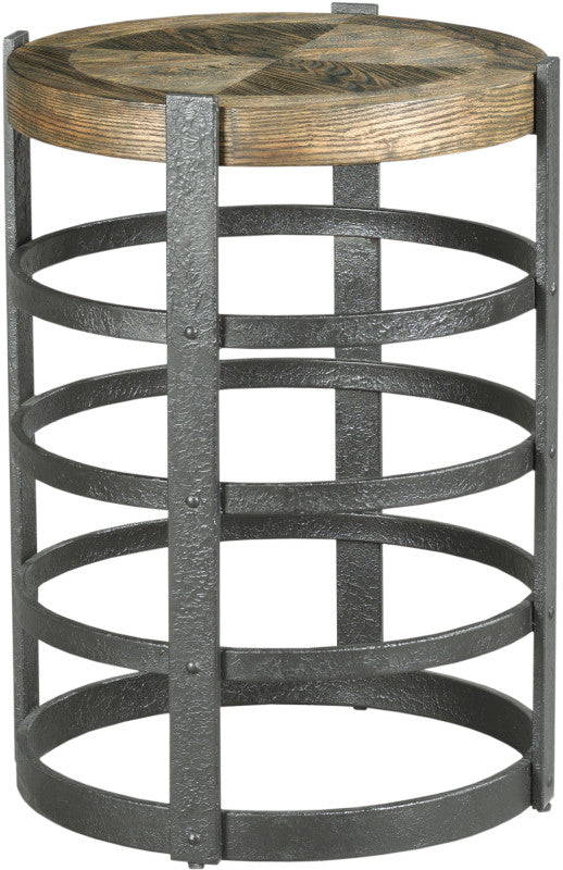 HAMMARY BARREL STRAP END TABLE 090973