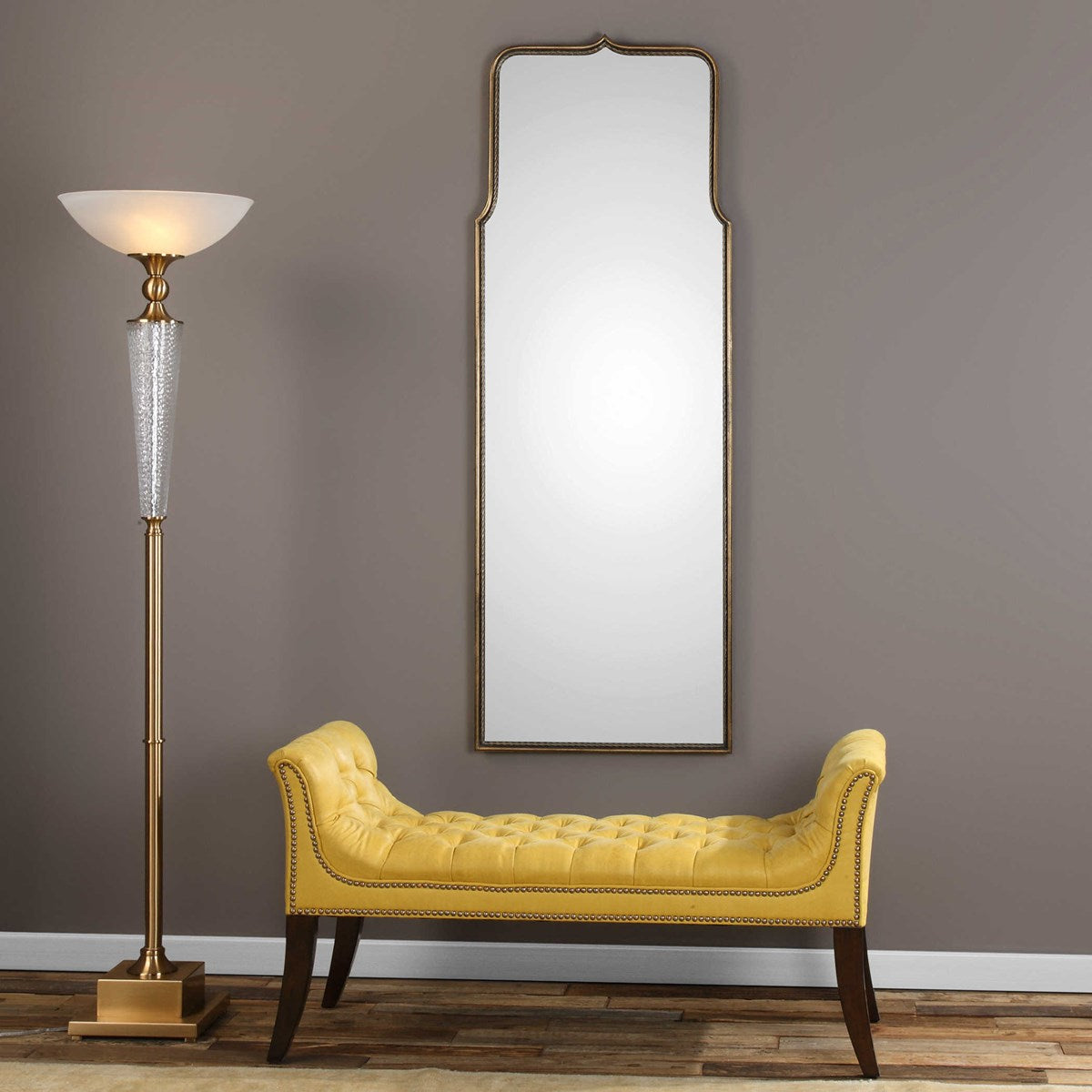 Uttermost Adelasia Antiqued Gold Mirror 09247