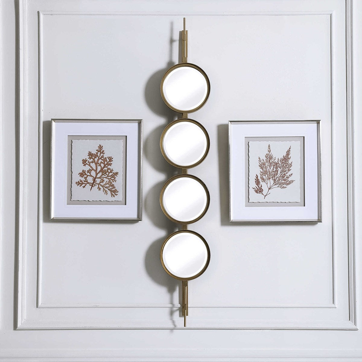 Uttermost Button Gold Mirror 09666