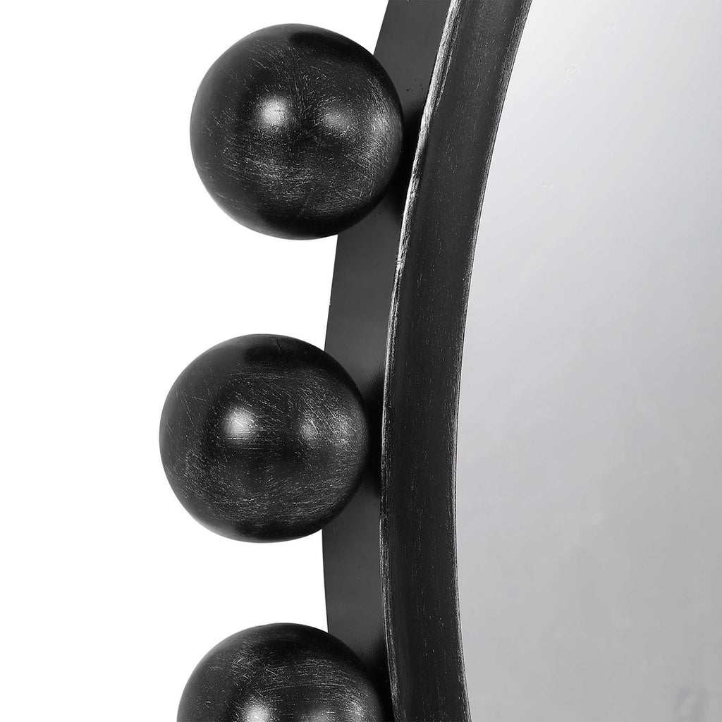 Uttermost Cyra Black Round Mirror 09694