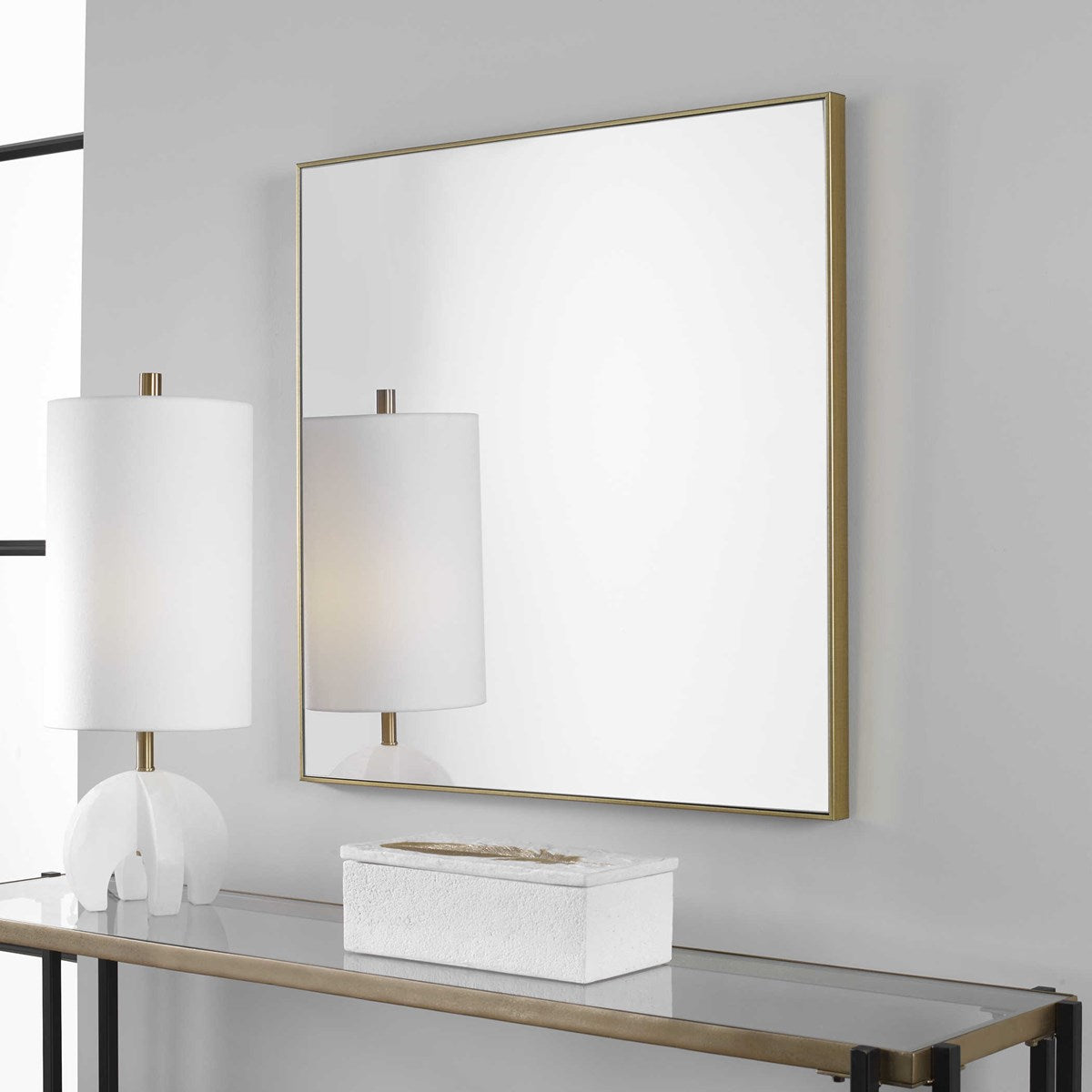 Uttermost Alexo Gold Square Mirror 09715