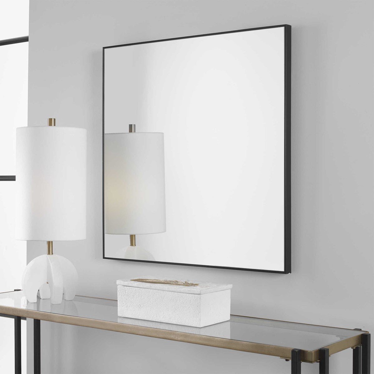 Uttermost Alexo Black Square Mirror 09717