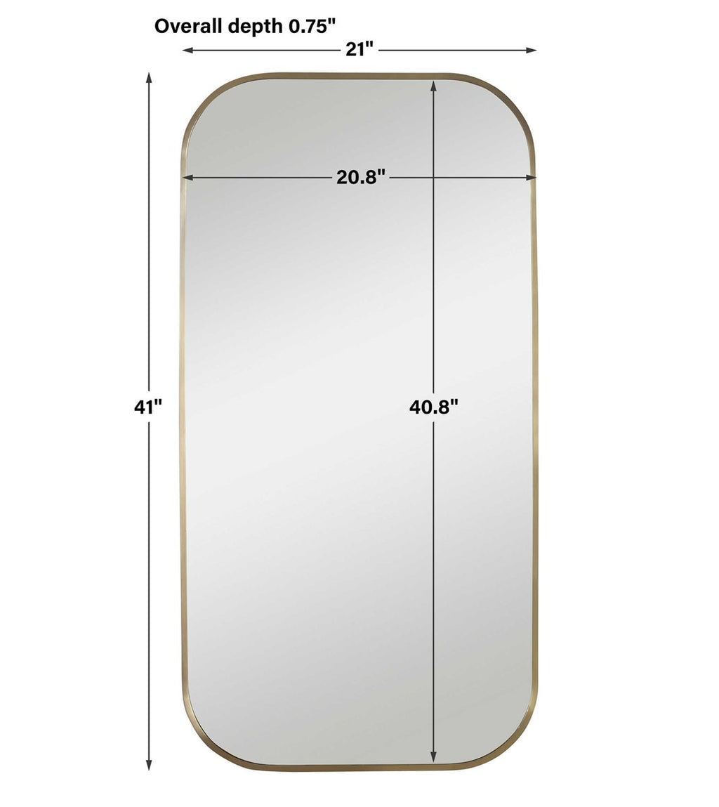 Uttermost Taft Plated Brass Mirror 09718