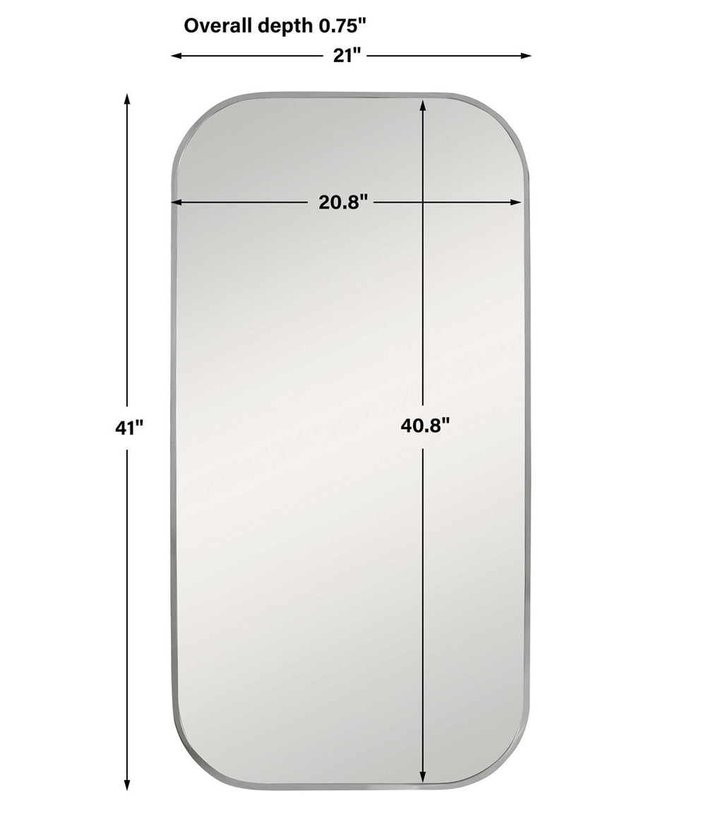 Uttermost Taft Polished Nickel Mirror 09719