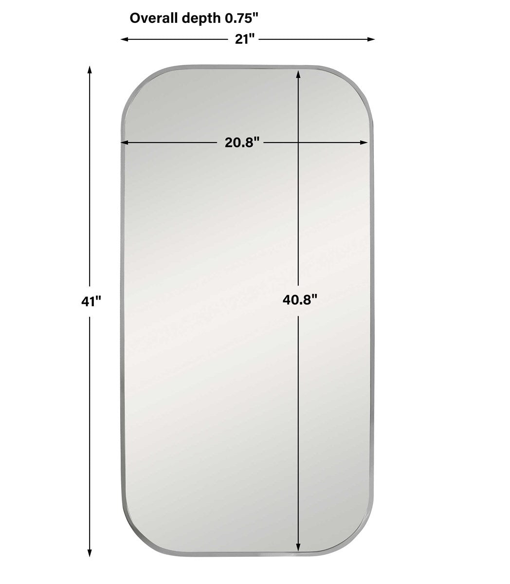 Uttermost Taft Polished Nickel Mirror 09719
