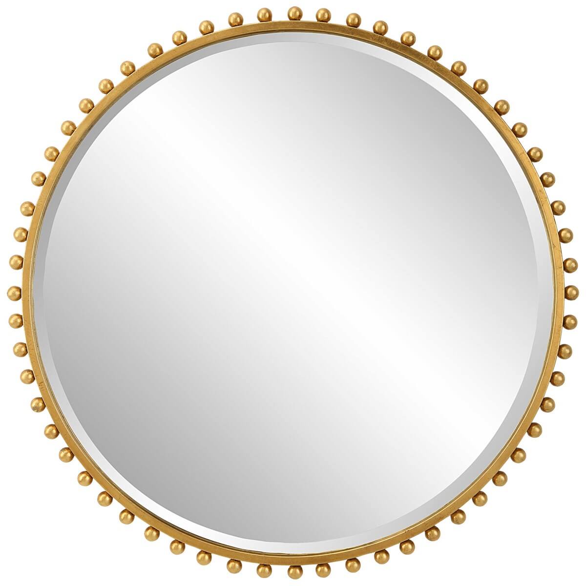 UTTERMOST TAZA ROUND MIRROR GOLD 09777