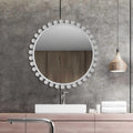 UTTERMOST CYRA ROUND MIRROR WHITE 09788
