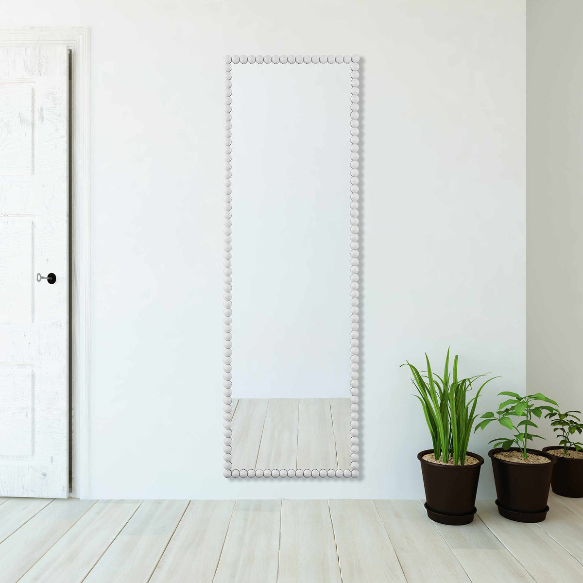 UTTERMOST SERNA TALL MIRROR WHITE 09792