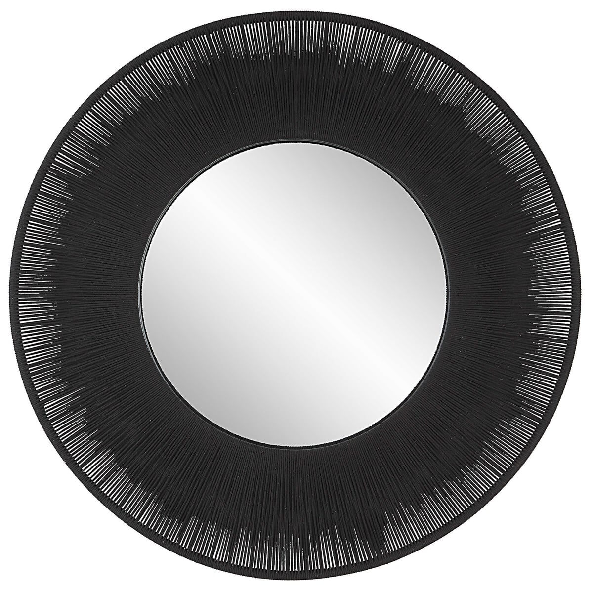 UTTERMOST SAILOR'S KNOT ROUND MIRROR BLACK 09823
