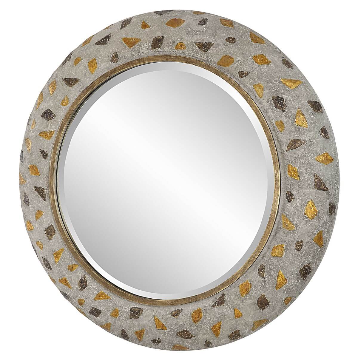 UTTERMOST COPPER TERRAZZO ROUND MIRROR 09921