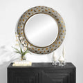 UTTERMOST COPPER TERRAZZO ROUND MIRROR 09921