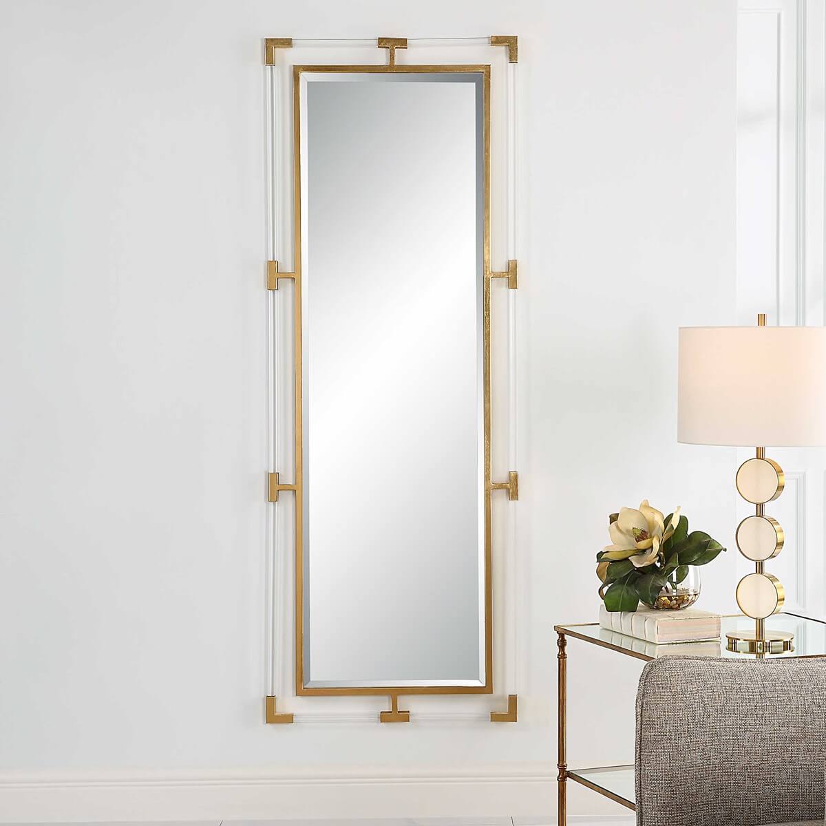 UTTERMOST BALKAN TALL MIRROR, GOLD 09926