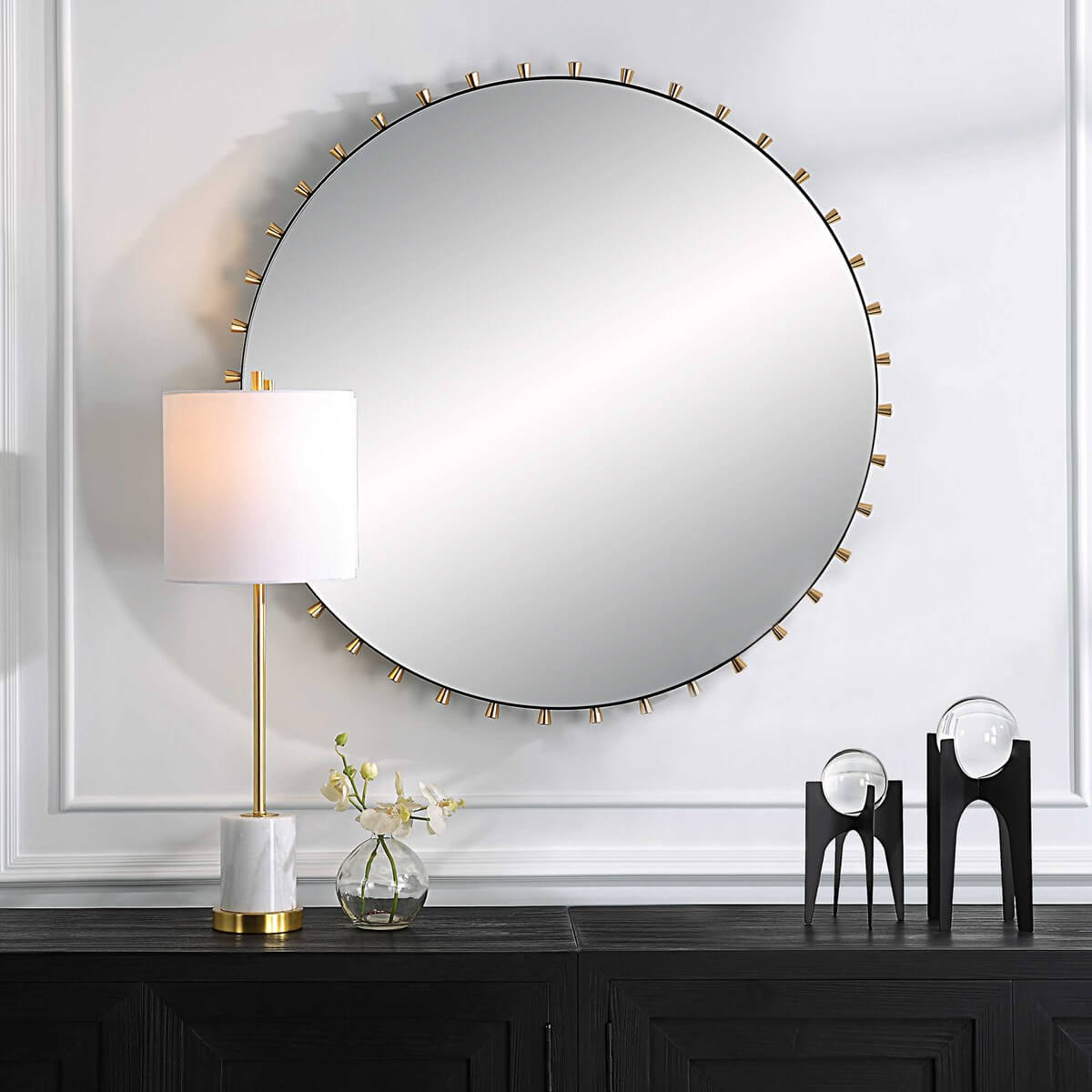 UTTERMOST COSMOPOLITAN ROUND MIRROR 09936