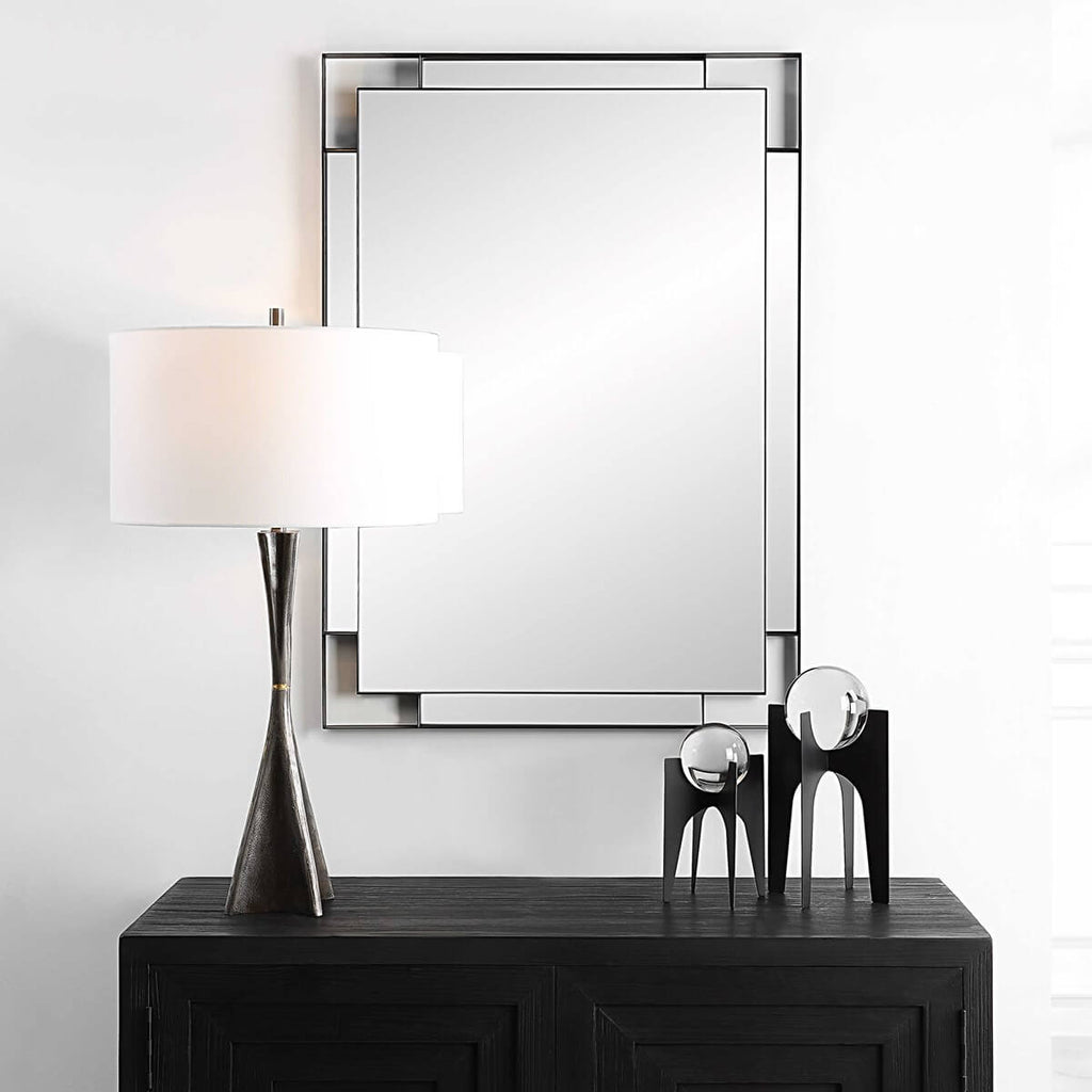 UTTERMOST STELLAN MIRROR BLACK 09938