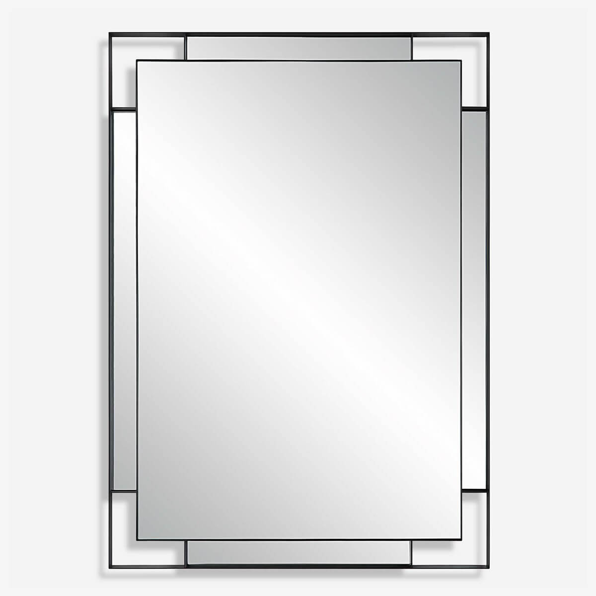 UTTERMOST STELLAN MIRROR BLACK 09938