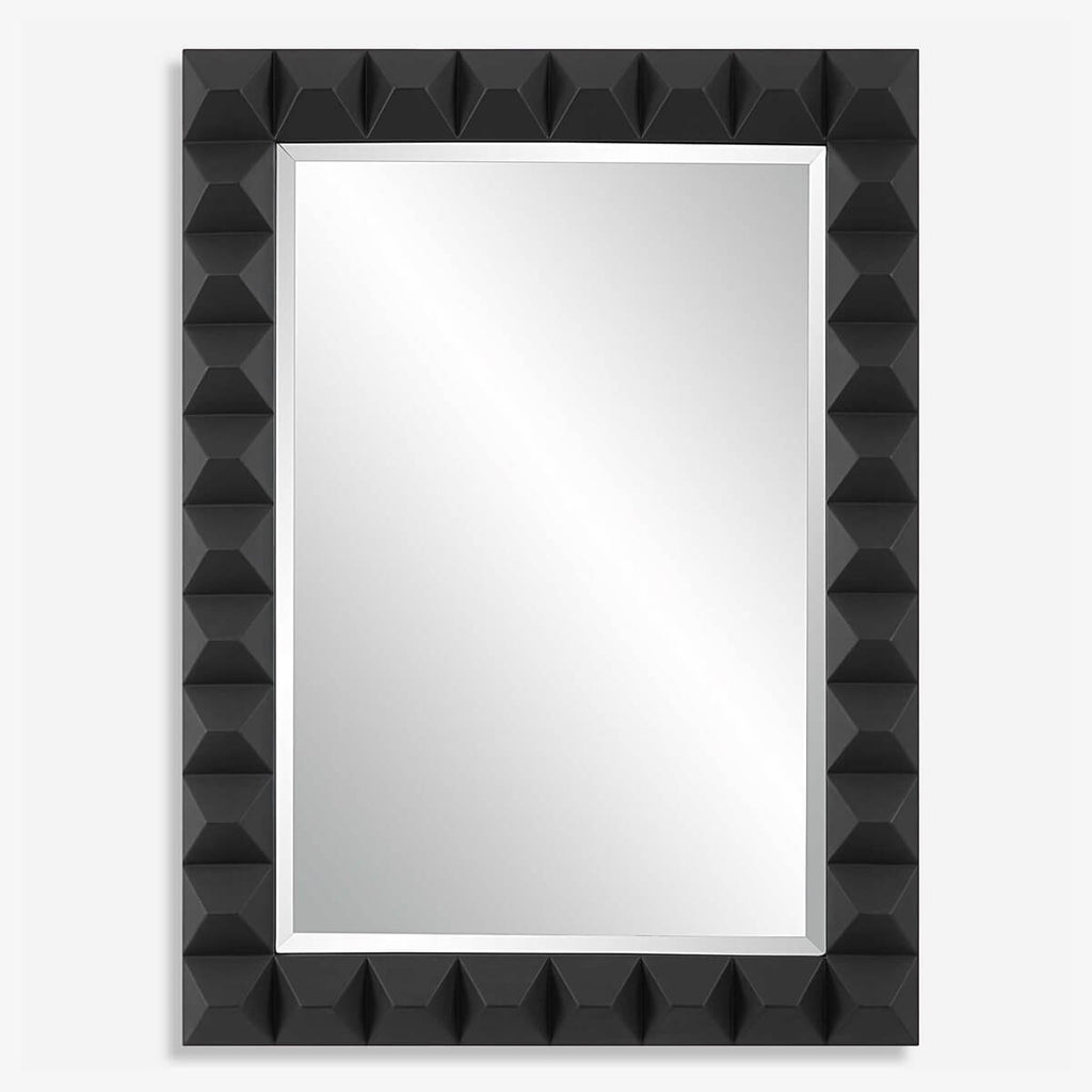 UTTERMOST STUDDED MIRROR BLACK 09941
