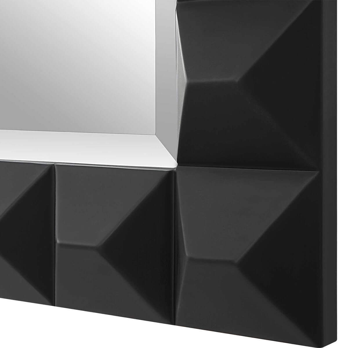 UTTERMOST STUDDED MIRROR BLACK 09941