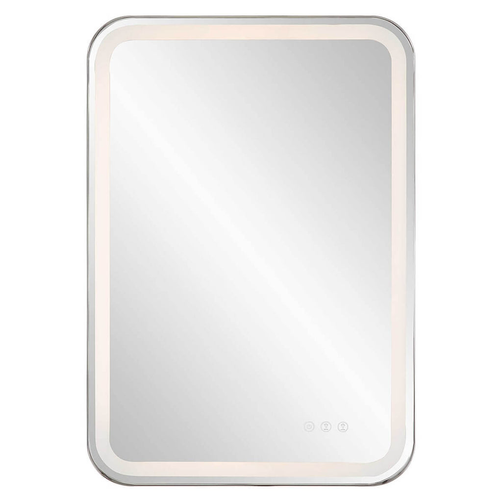 UTTERMOST CROFTON LIGHTED VANITY MIRROR NICKEL 09945