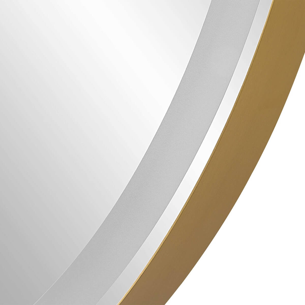 UTTERMOST CROFTON LIGHTED ROUND MIRROR BRASS 09947