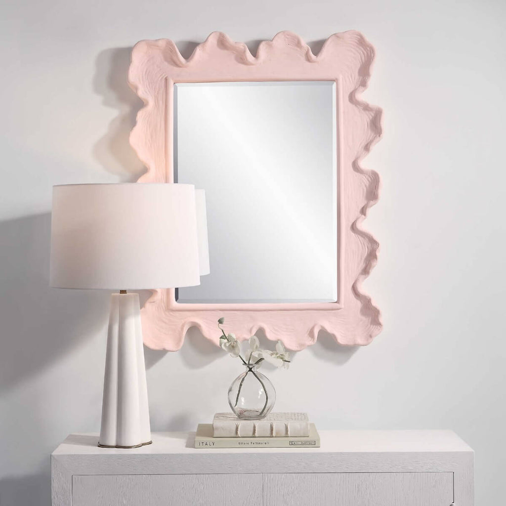 UTTERMOST SEA CORAL MIRROR PINK 09955