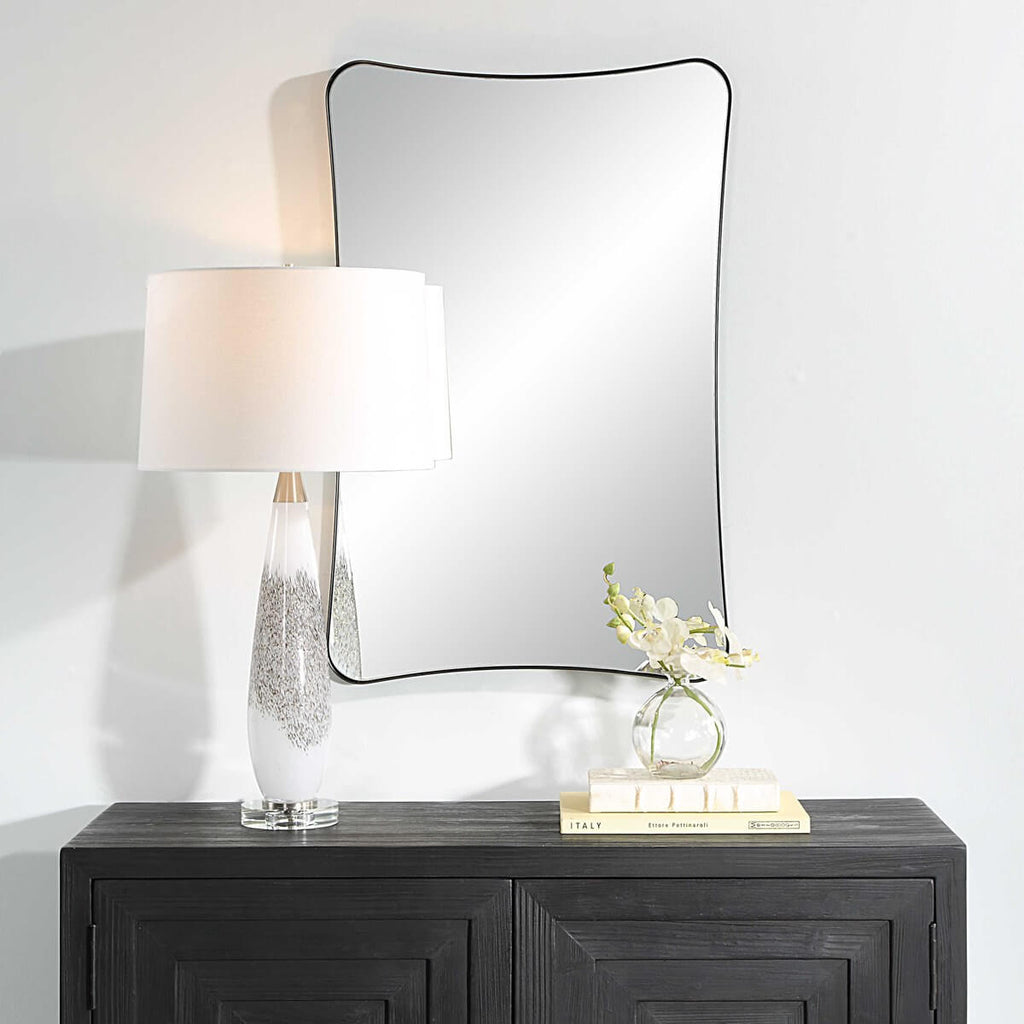 UTTERMOST LOUDON VANITY MIRROR BLACK 09965