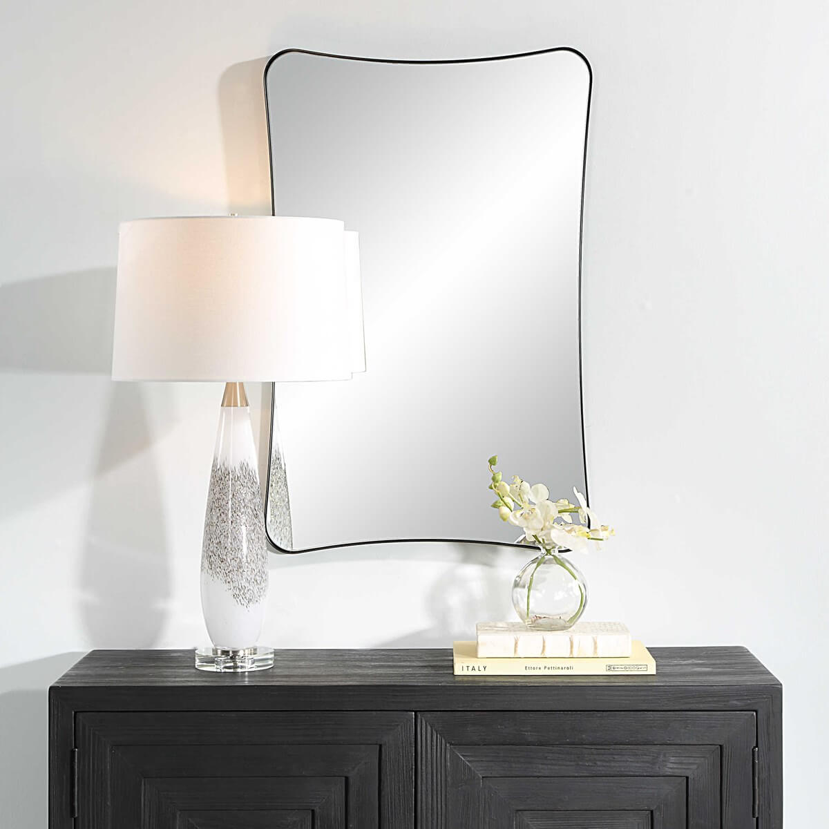 UTTERMOST LOUDON VANITY MIRROR BLACK 09965