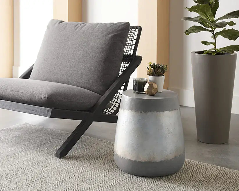 SUNPAN  101376 ARIES SIDE TABLE silver
