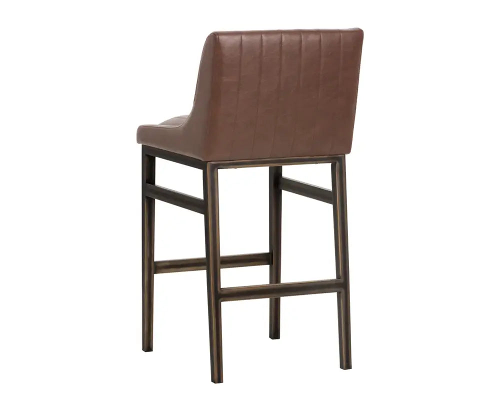 SUNPAN   101742  Halden Barstool - Vintage Cognac