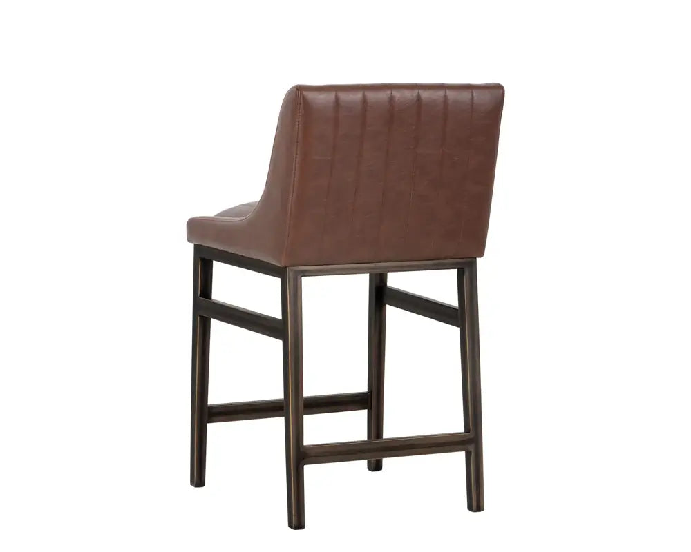 SUNPAN  101745  HALDEN ARMLESS COUNTER STOOL - RUSTIC BRONZE