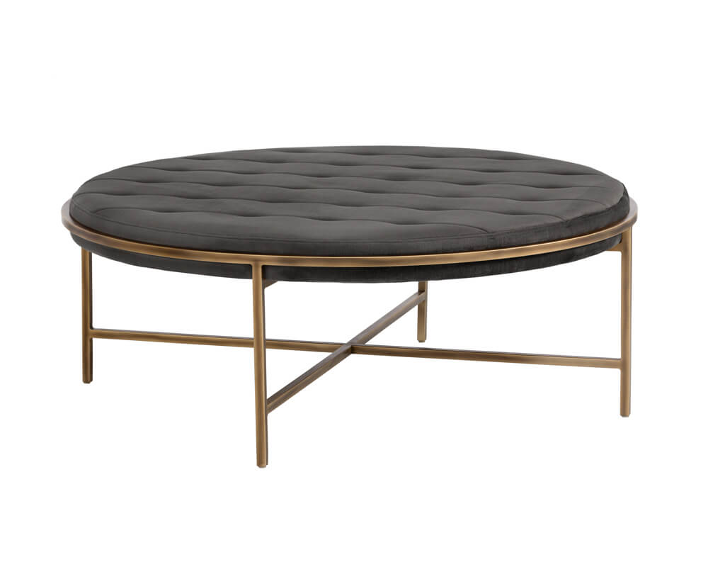 SUNPAN Ethel Ottoman Round - Piccolo Pebble 102772